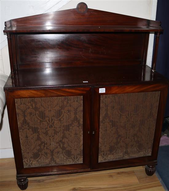 A Regency mahogany chiffonier, W.110cm